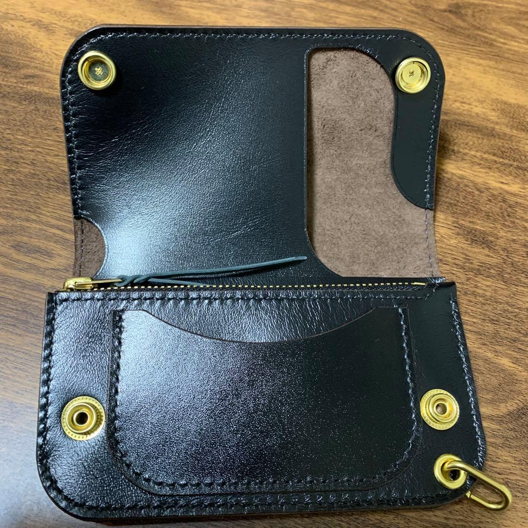 トラッカーウォレット　ミドル　ピンホール有り　アポロコンチョ　CA008