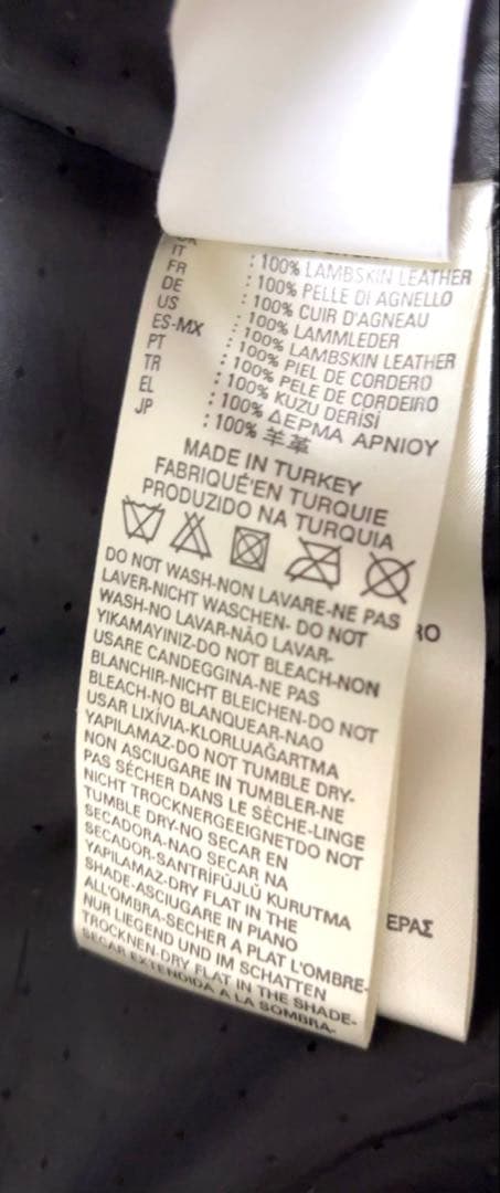 【超美品】DIESELライダースジャケット.レザージャケット 黒 XS シングル