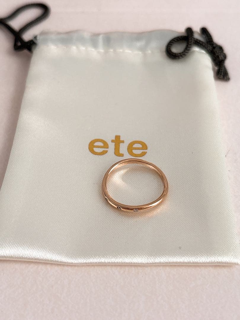 【ete】K18 ダイヤモンドリング 8号⋆*