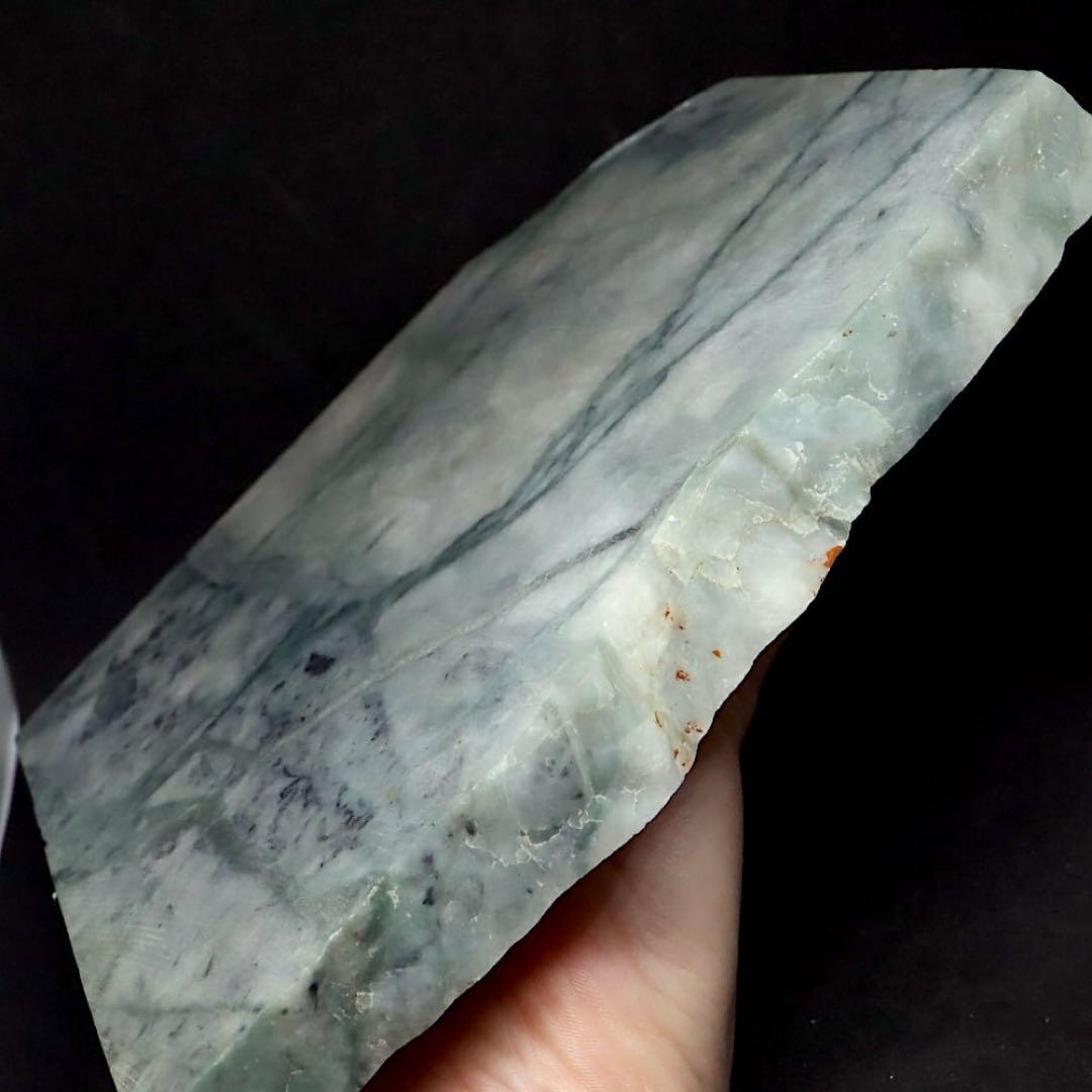 希少！ カリフォルニア産 硬玉 翡翠 原石 ジェダイト 1225g JDT013