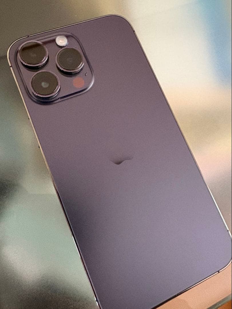 【美品】iPhone 14pro max パープル　128G