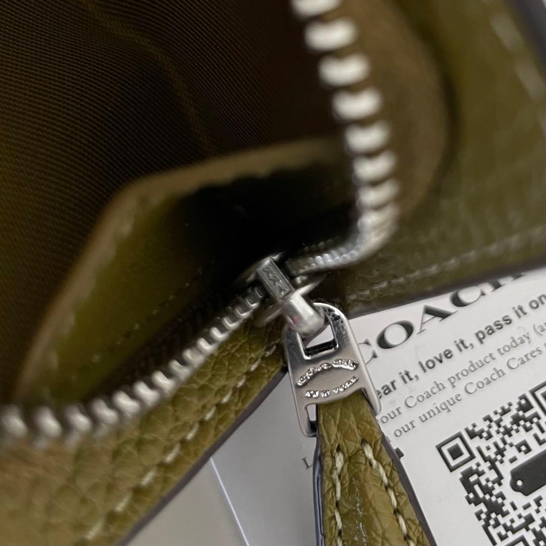 COACH コーチ　三つ折り財布　シトロン　ミニウォレット