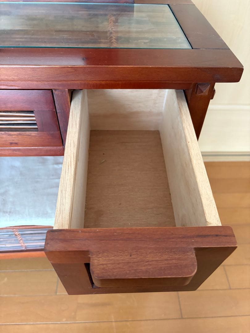 タイ産 木製ドレッサー ミラー 鏡台