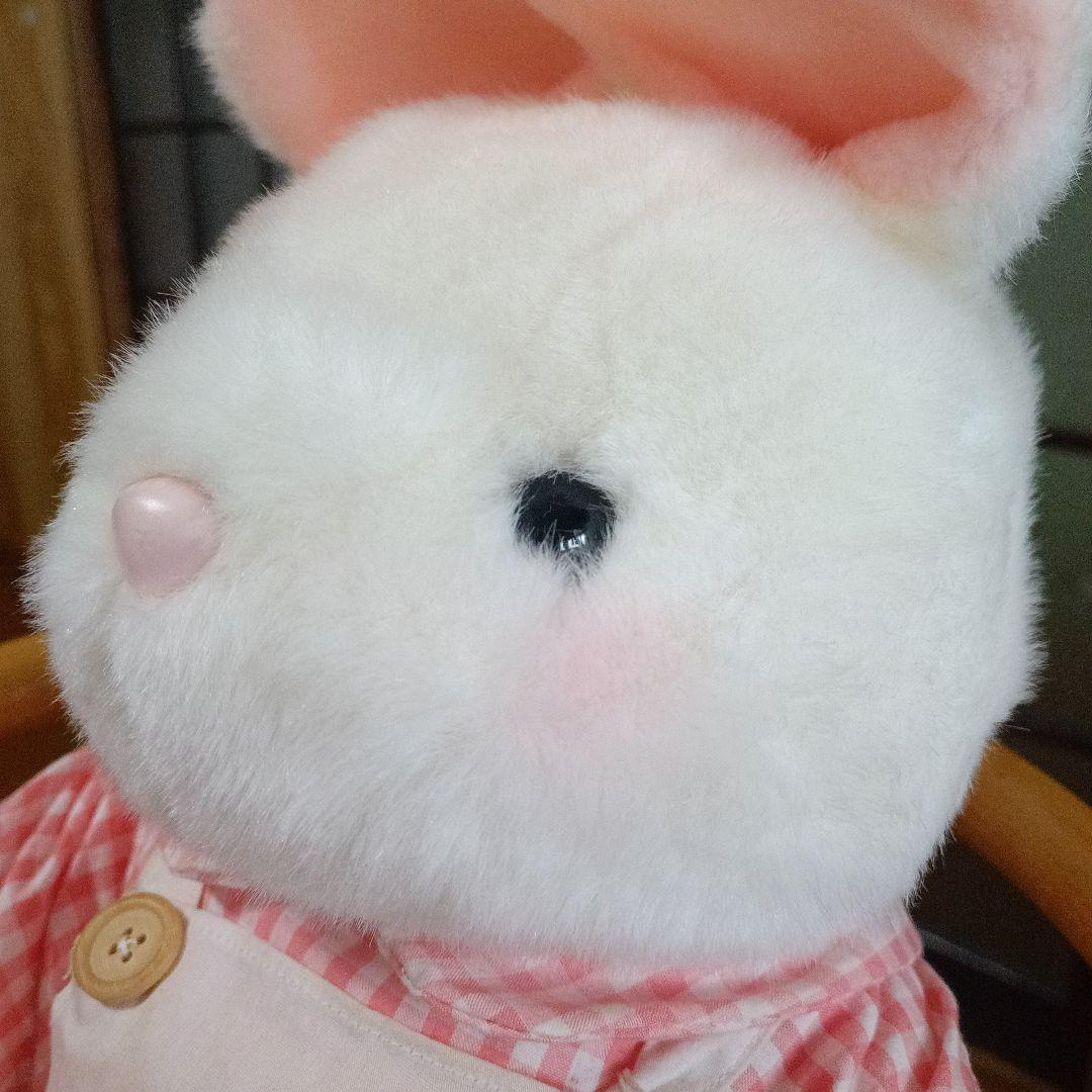 コットンフィールズ　コットンうさぎ　ファースト社　レトロ　エプロン　ぬいぐるみ