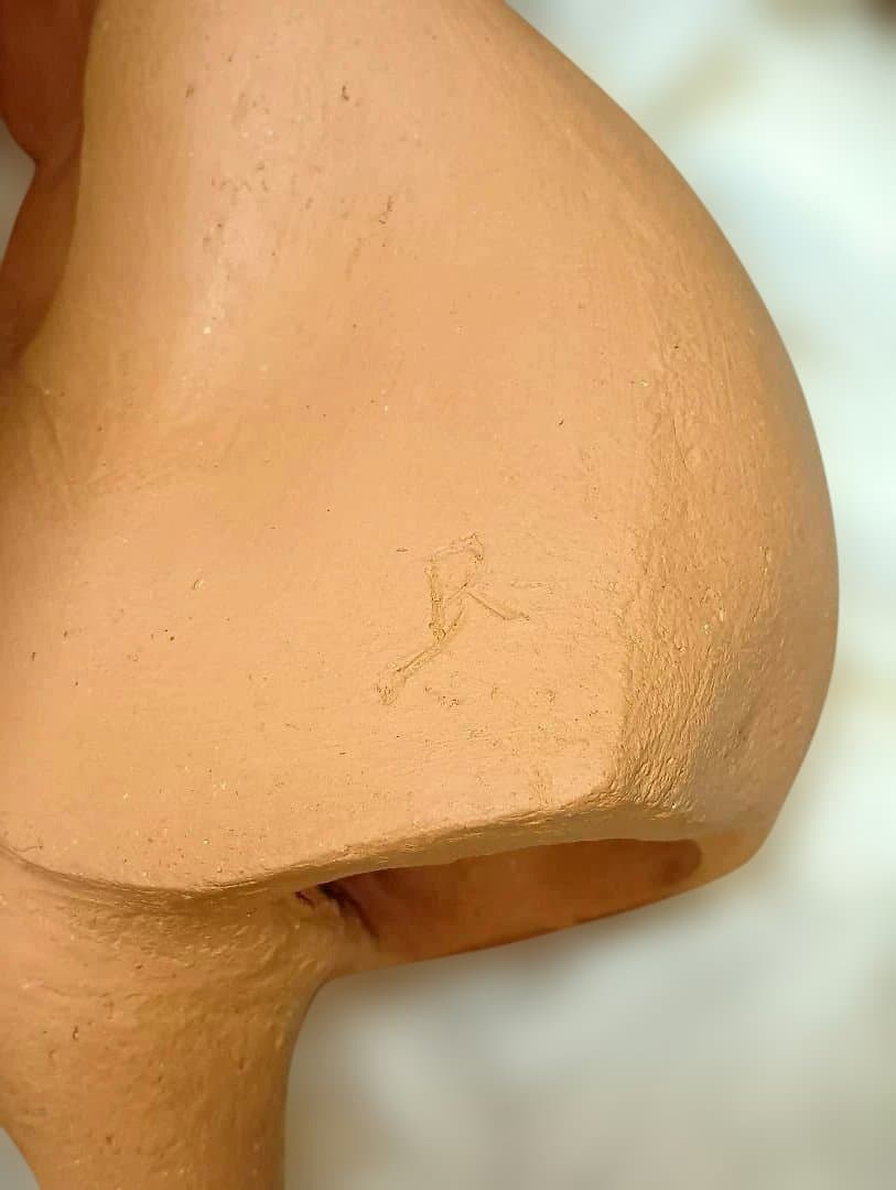 お星さま 陶器製女性像 木製箱入り