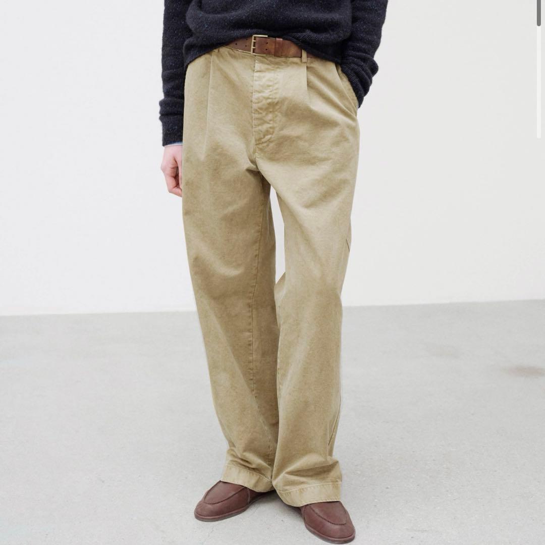 パンツ AURALEE FINX CHINO ONE-TUCK PANTS 25AW