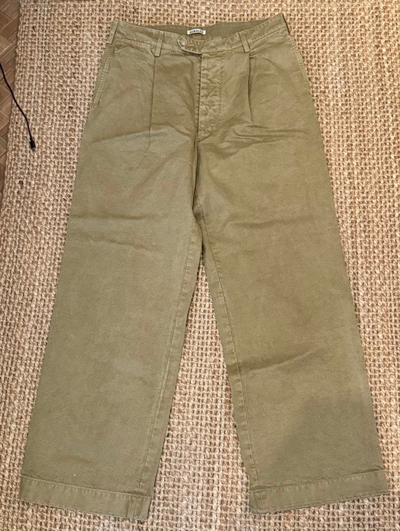 パンツ AURALEE FINX CHINO ONE-TUCK PANTS 25AW