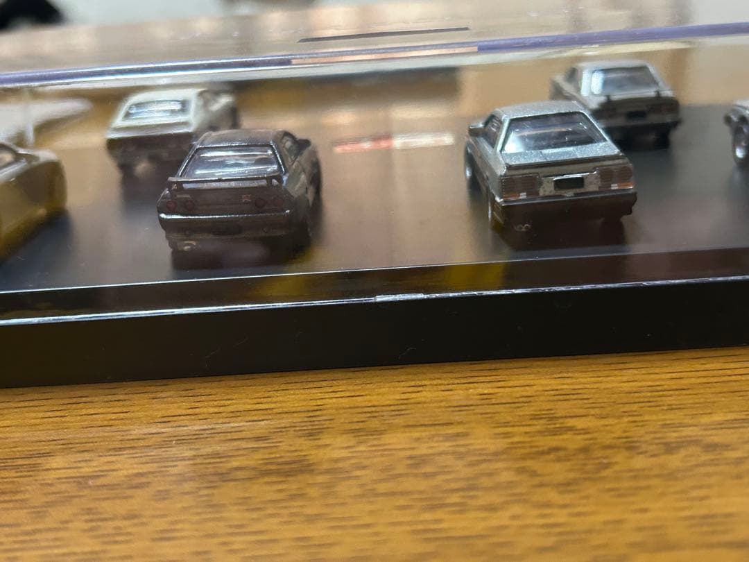 スカイラインGT-Rミニカー 6台セット 透明ケース付き