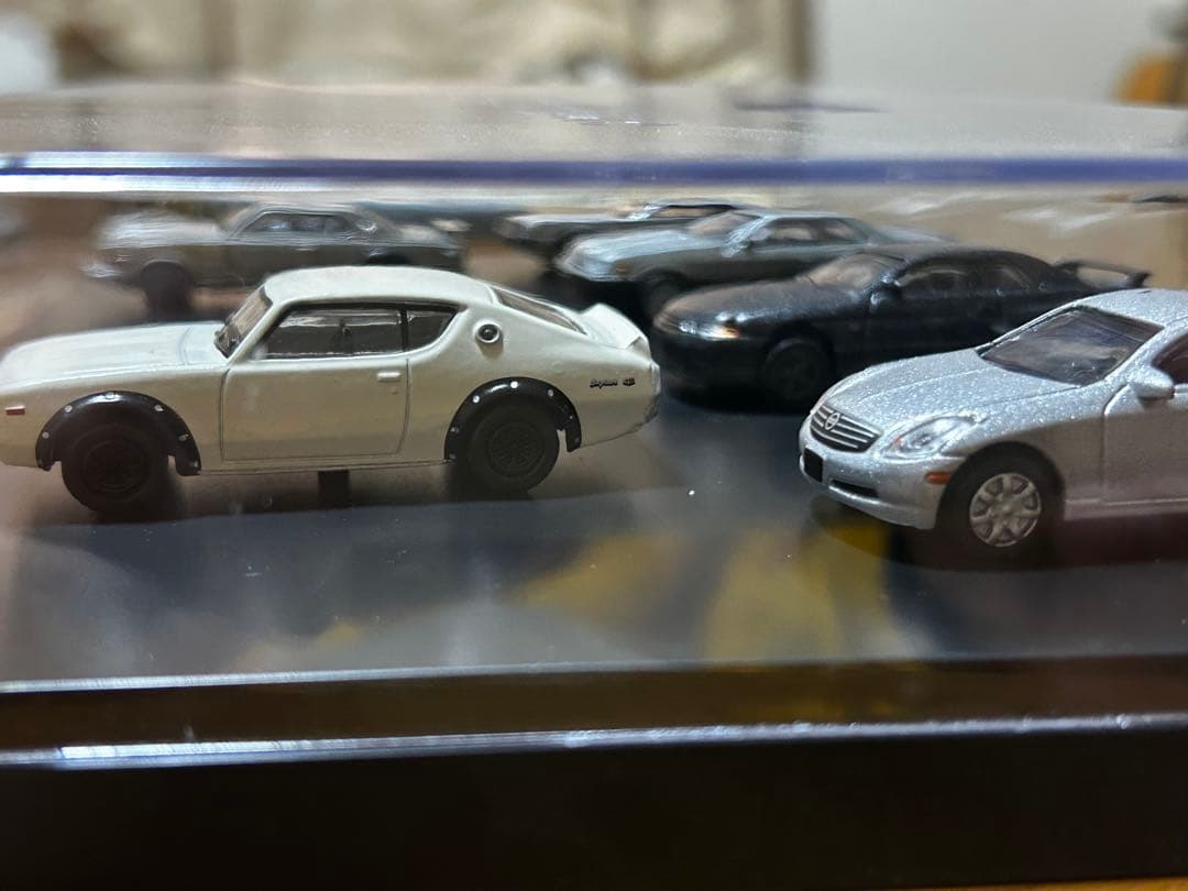 スカイラインGT-Rミニカー 6台セット 透明ケース付き