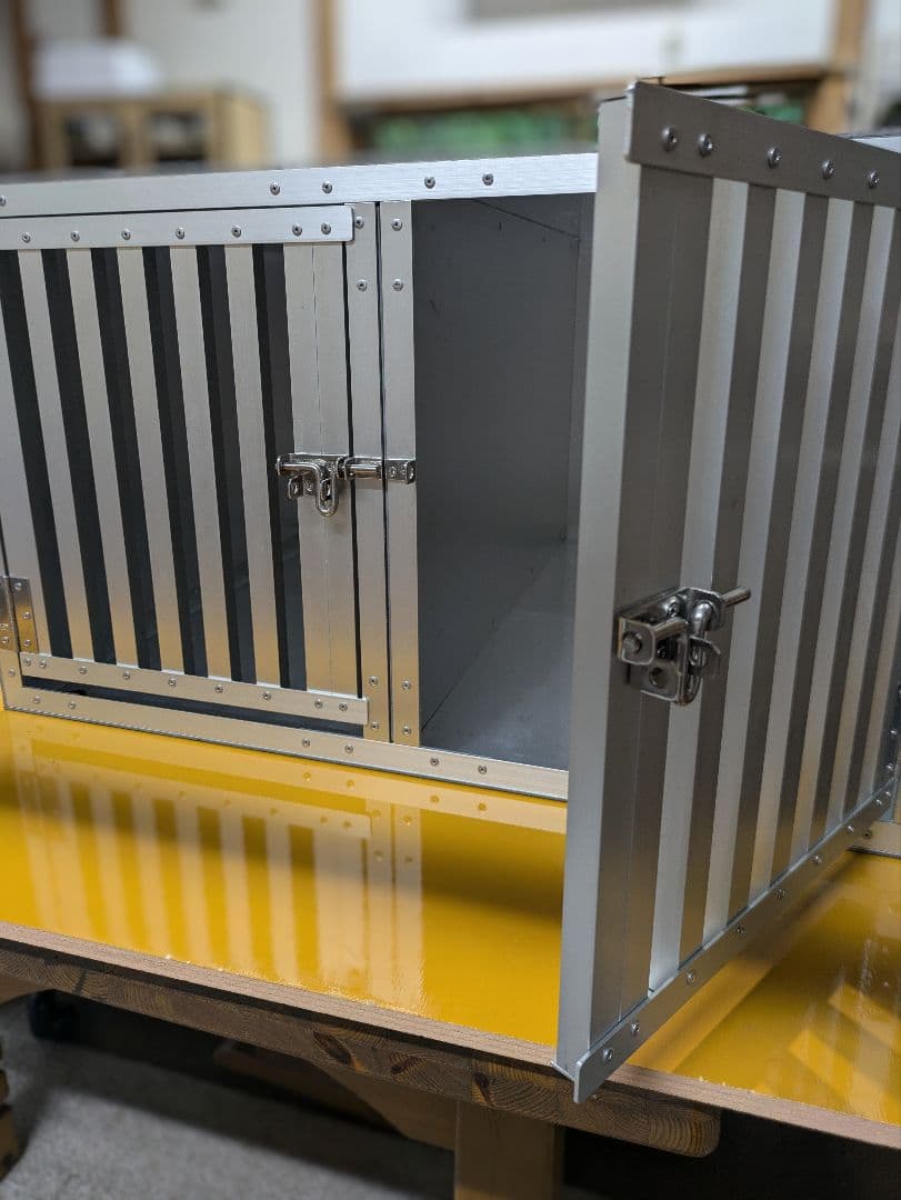 アルミドッグケージ 2頭用 ✳ 中型犬　車載用