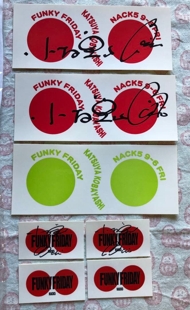 【ファンフラ】ファンキーフライデーTシャツ/Lサイズ＋ステッカー（サイン入有り）
