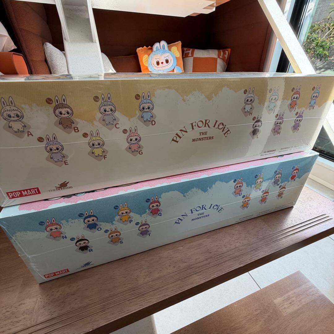 POP MART イニシャル ラブブ PIN FOR LOVE 2箱28個セット