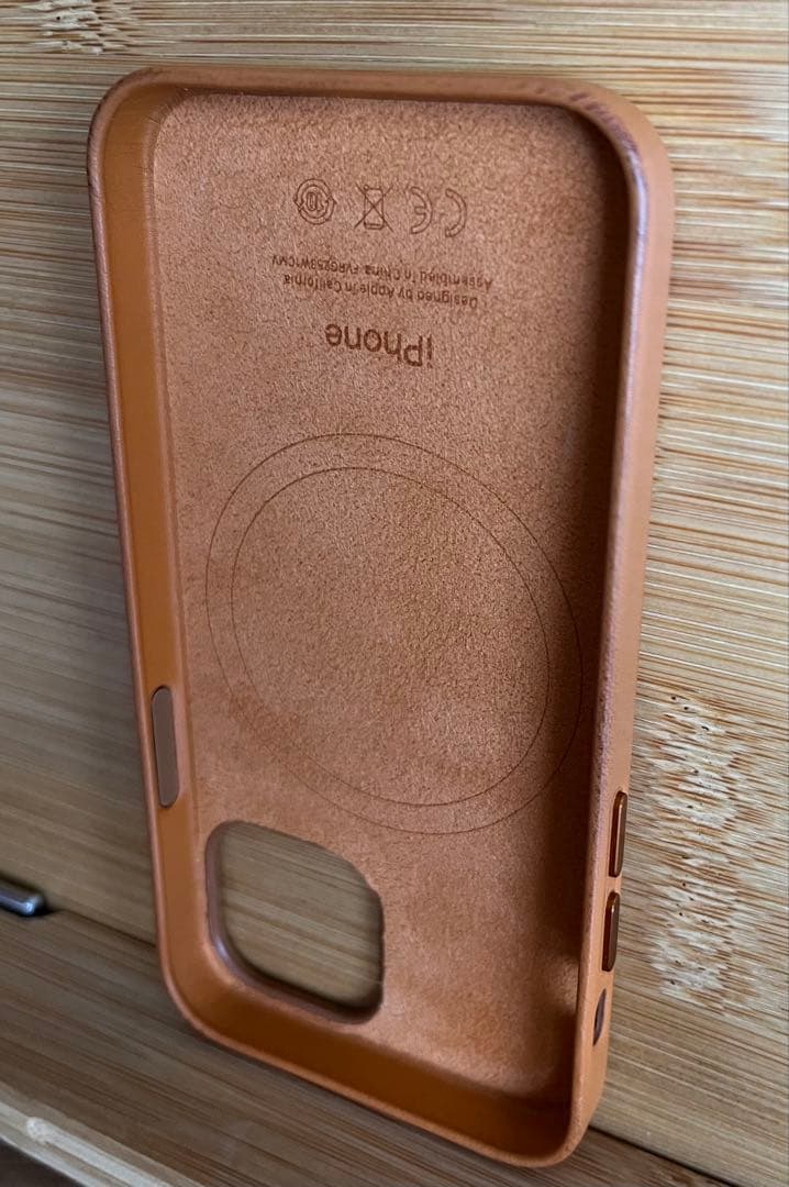 iPhone 13 mini 純正レザーケース ゴールデンブラウン