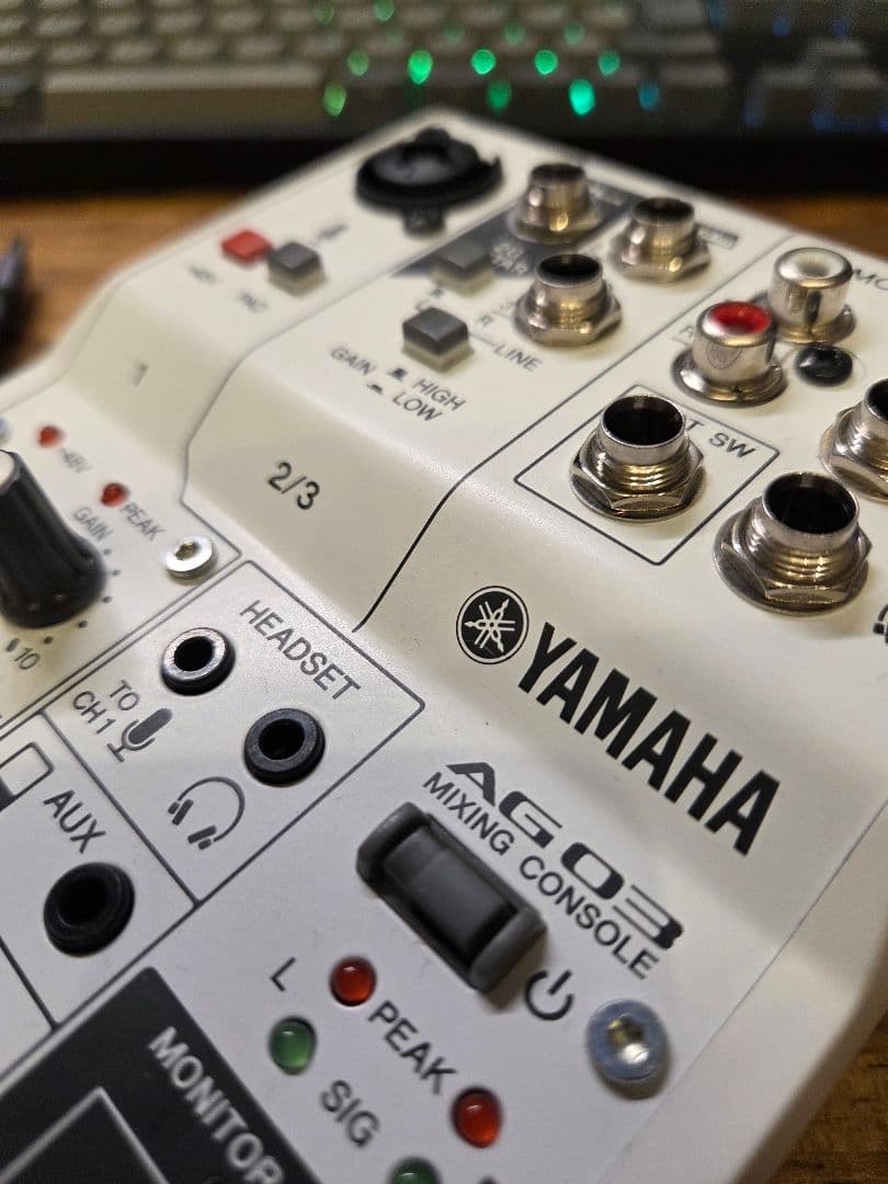 Yamaha オーディオインターフェイス AG03 中古美品