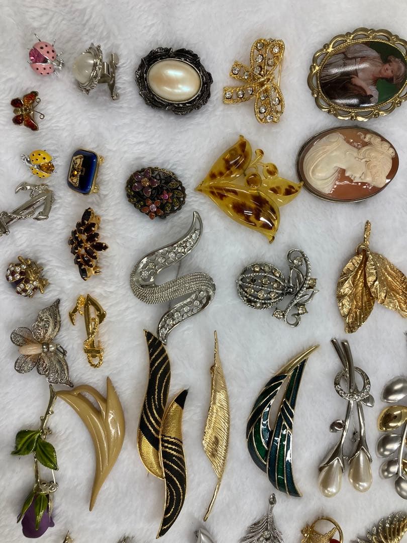 レディース　アクセサリー　プローチ　真珠　宝石　プローチ55点まとめ売り