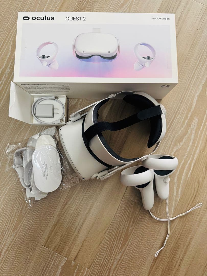 【中古美品！】 Quest 2 128GB +交換用ヘッドギアセット