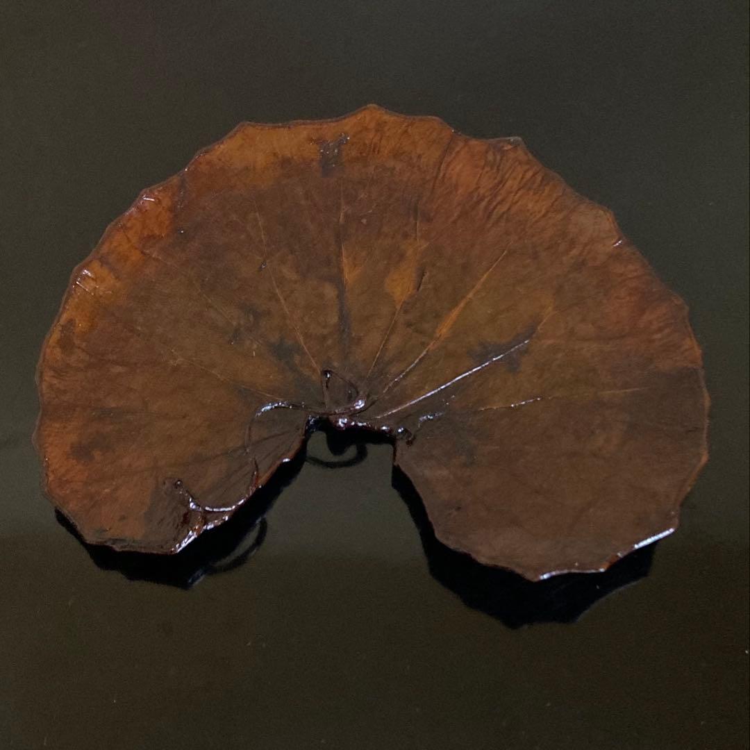 R*O様 茶道具 山中漆器 信斉作 一閑張 石蕗 干菓子盆 漆器 塗箸 共箱・栞