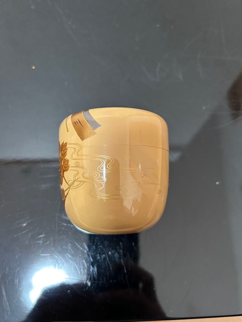 白漆七夕蒔絵大棗　茶道具懐石茶箱鵬雲斎坐忘斎淡々斎即中斎七事式而妙斎香合水指茶碗