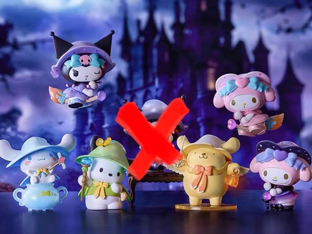 サンリオ　フィギュア　クロミ　マイメロ　シナモン　ポムポムプリン　miniso