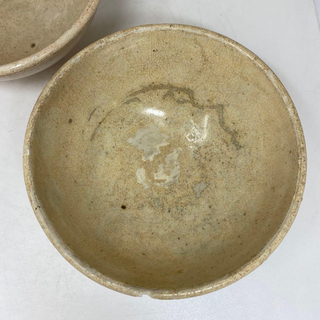 古代　中国　鉢2点　幅約14.1/14.5㎝　東さ7-0616②