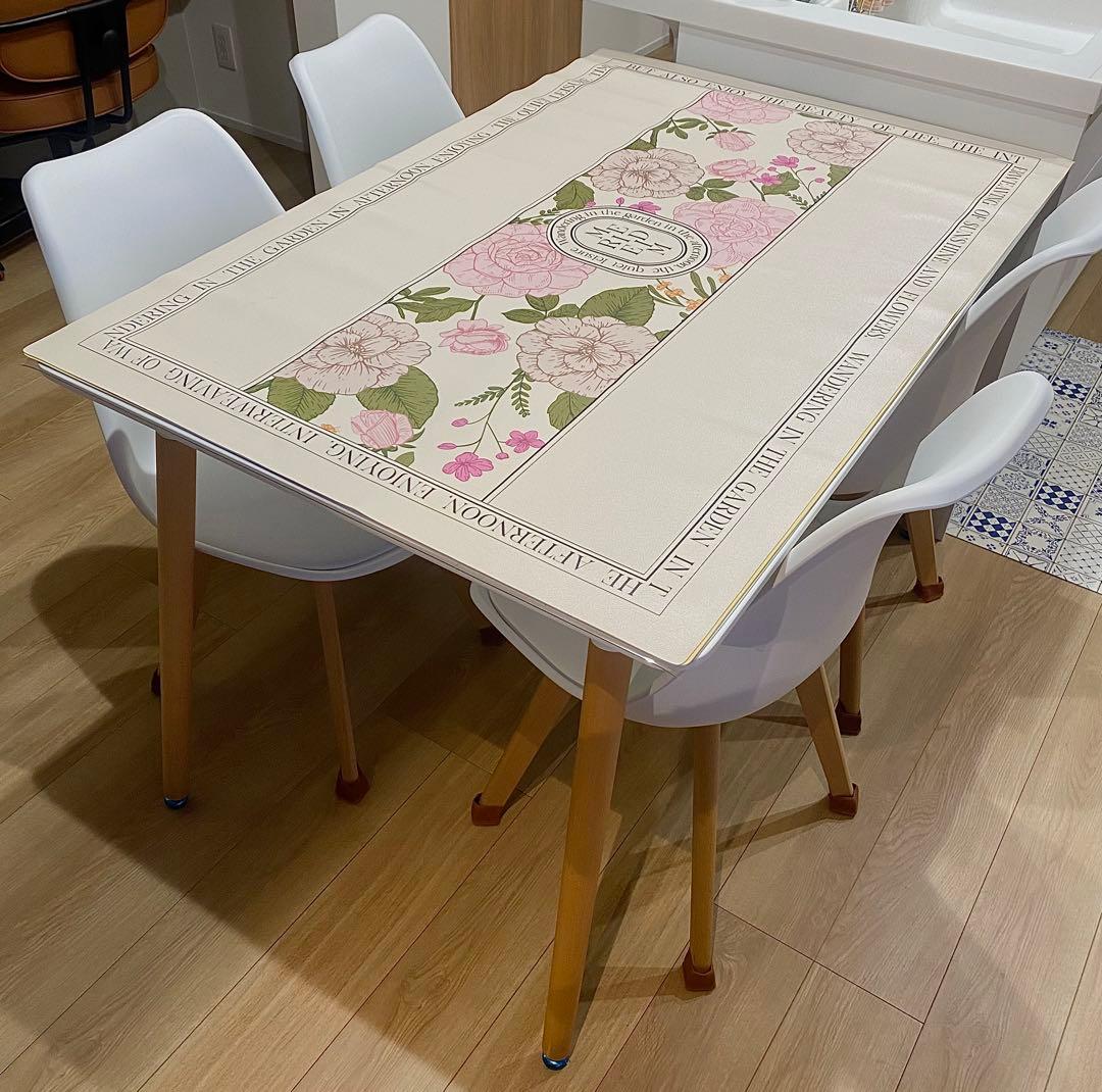 ダイニングテーブルとイームズチェア5点セット 食卓テーブル　ホワイト北欧セット