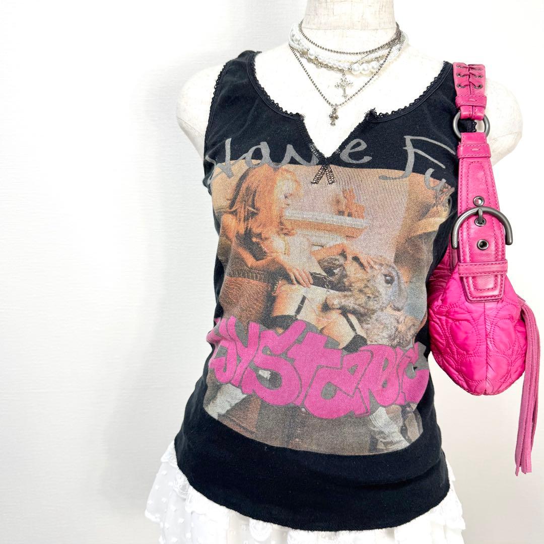 y2k✨️ 00s HYSTERIC GLAMOUR フォト ロゴ タンクトップ