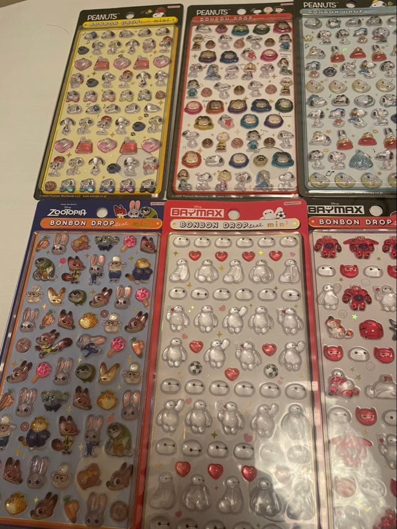y*9様 第二弾　ボンボンドロップシールmini ディズニースヌーピーまとめ売り