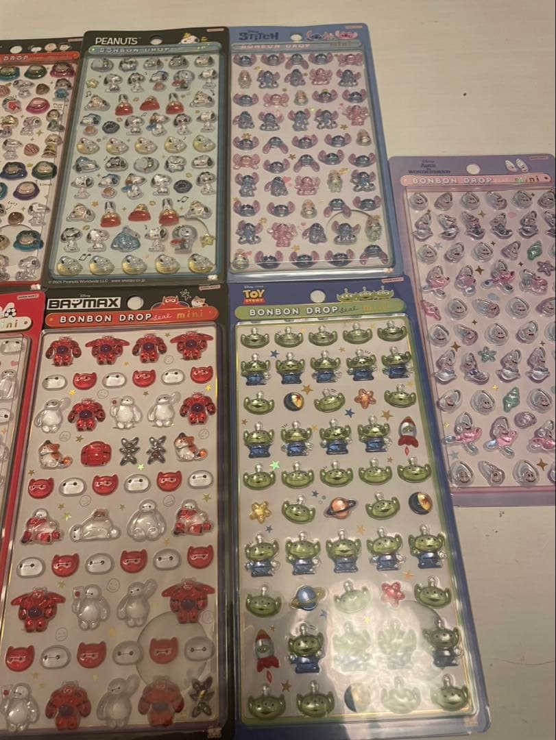 y*9様 第二弾　ボンボンドロップシールmini ディズニースヌーピーまとめ売り