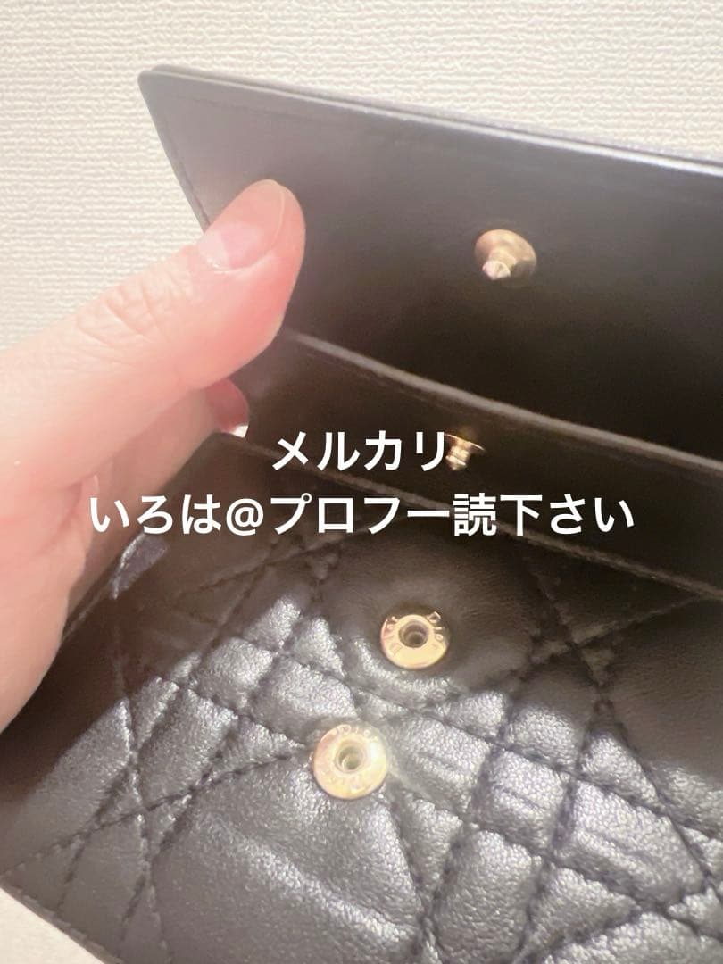 Dior レディディオール ロータスウォレット 折り財布
