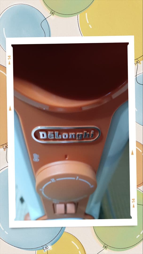 デロンギオイルヒーター ホワイト/オレンジ フィン型