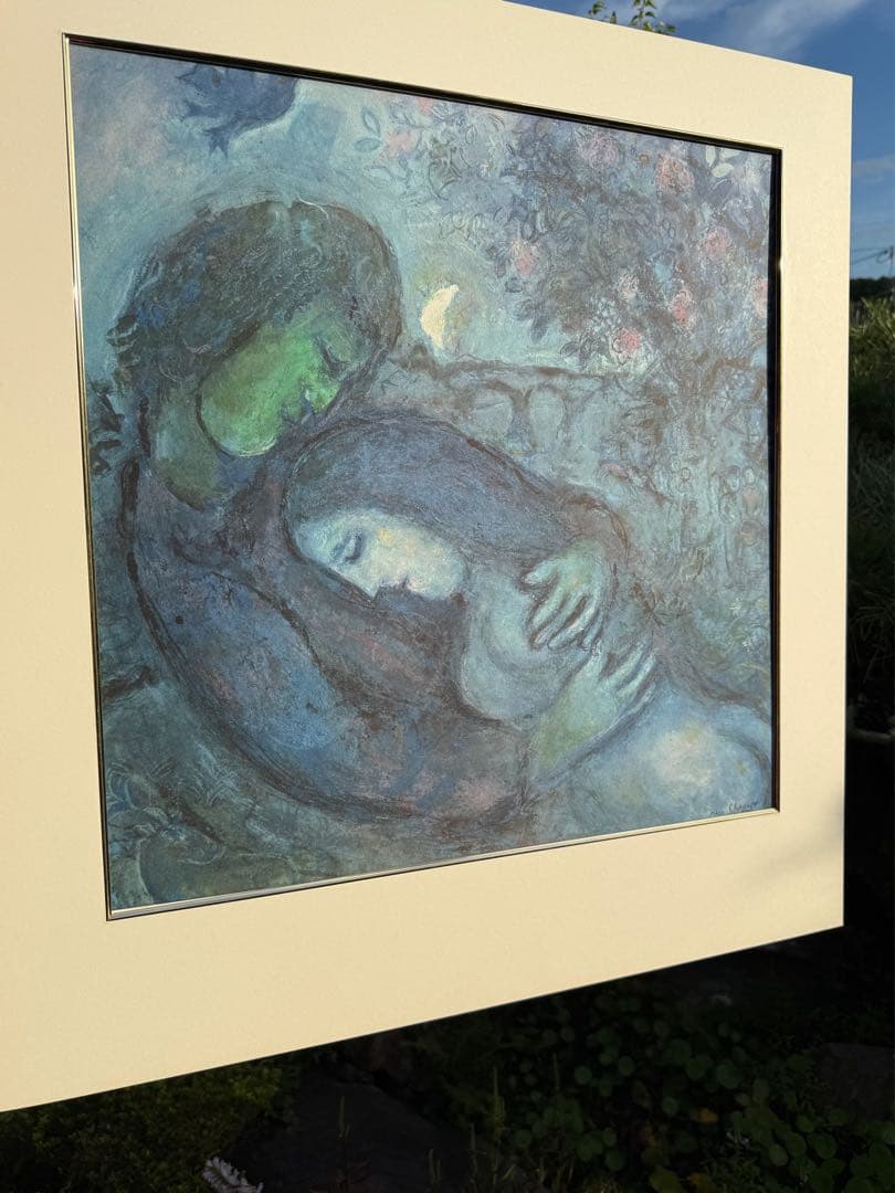 マルクシャガール 恋人たちの夢 リトグラフ 62cm x 80cm