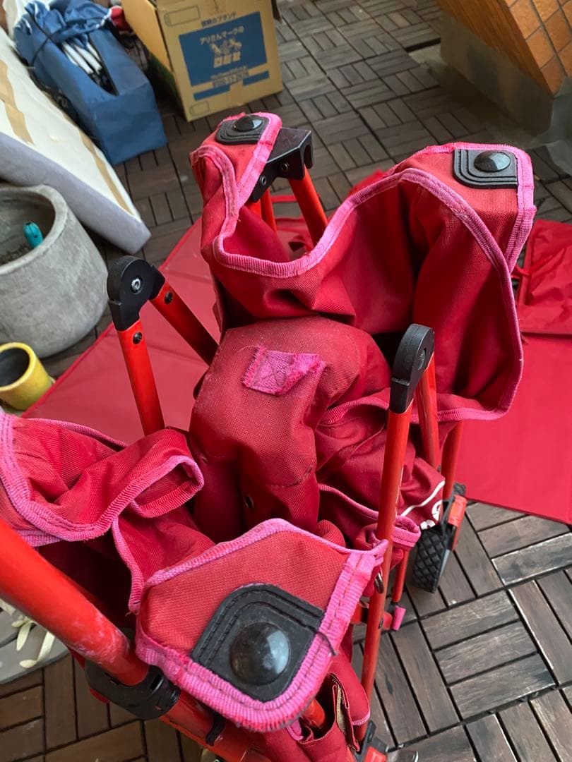 コールマン　キャリー　ワゴン　カート　テーブル（フタ）付き　アウトドア