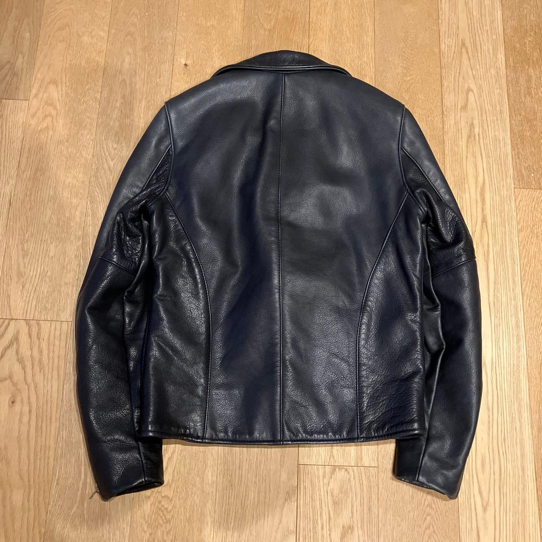 ネイビー　ダブルライダーズ　バンソン　Vanson ボーイズマーケット別注