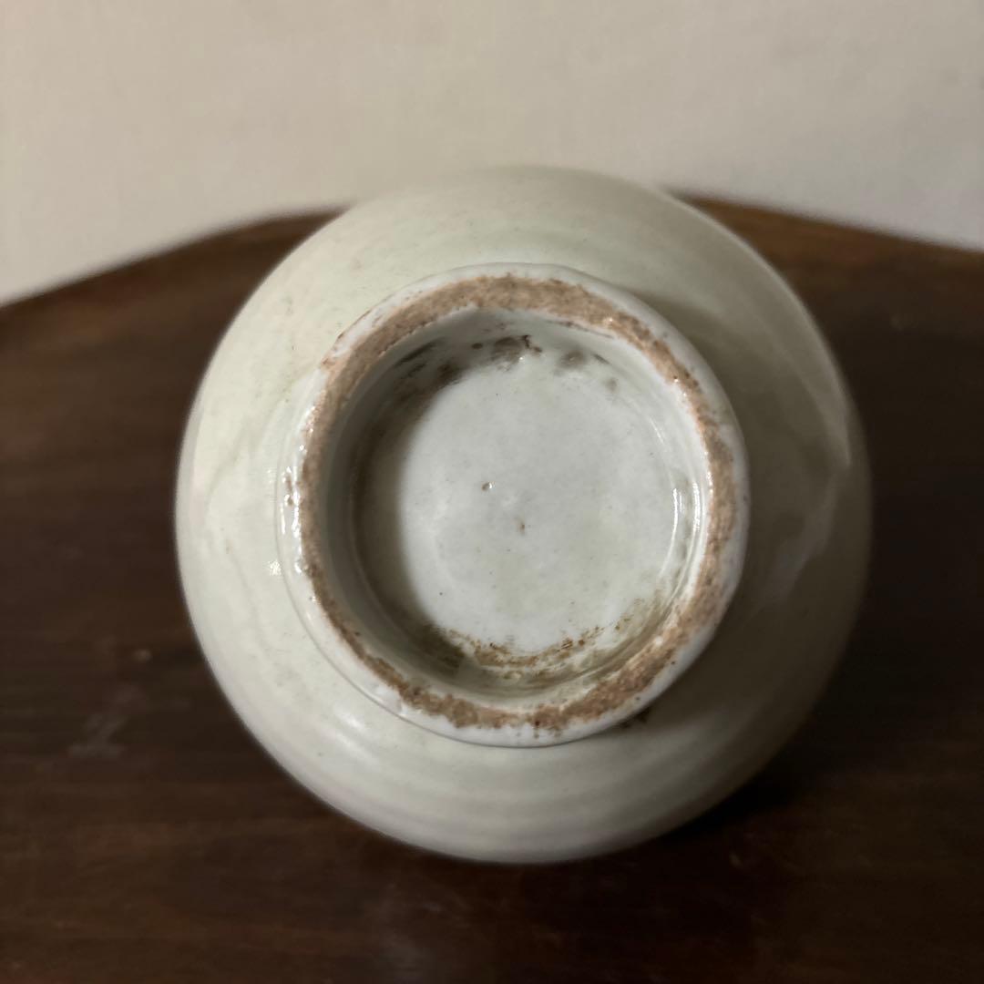 古伊万里染付油壷　⑥江戸時代　骨董　民芸　古道具　アンティーク検:白洲正子　李朝