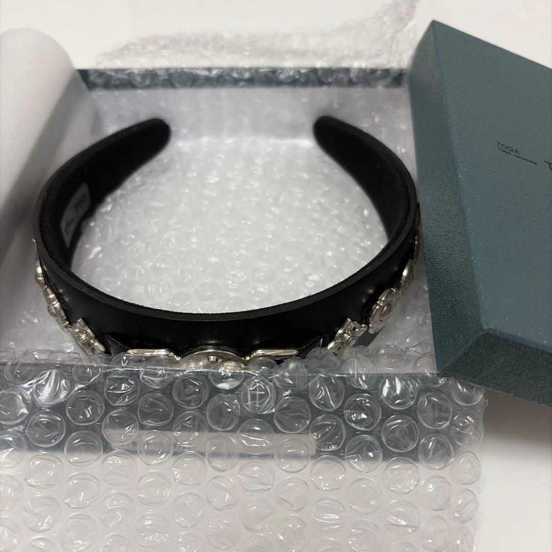 【美品】TOGA TOO レザーヘッドバンド2 カチューシャ