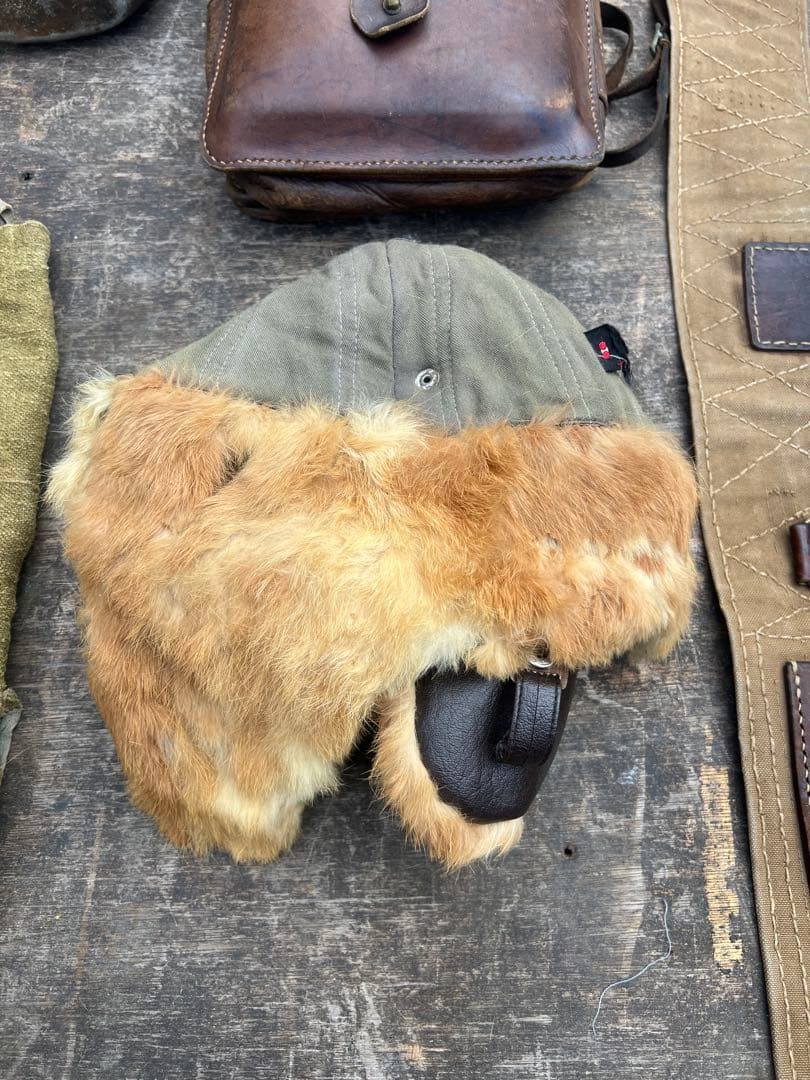 【O-1311】軍物 軍隊 戦争 ミリタリー フライトキャップ リュック 水筒