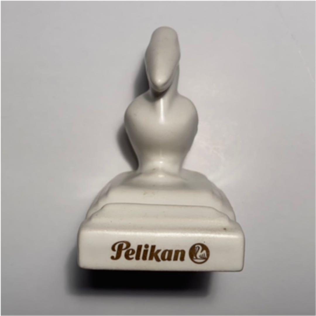 【極稀少】非売品 Pelikan ペンスタンド 小サイズ 白 陶器製 新品■