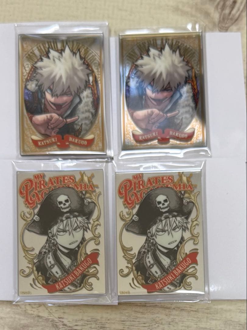 ヒロアカ　ジャンプフェスタ　パブミラー風アクリルステッカー　爆豪勝己　2種セット