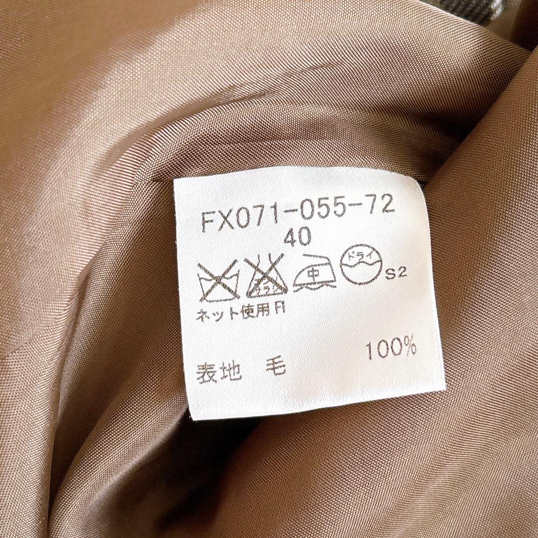 バーバリーロンドン ウールスカート ノバチェック ブラウン 40 L