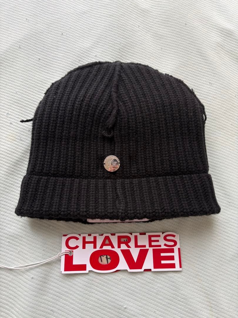 CHARLES JEFFREY LOVERBOY 猫耳ニット帽 ブラック