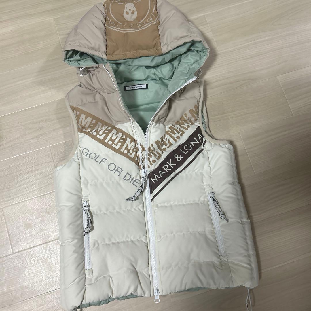 マークアンドロナ ダウンベスト♡ ロゴ スカル