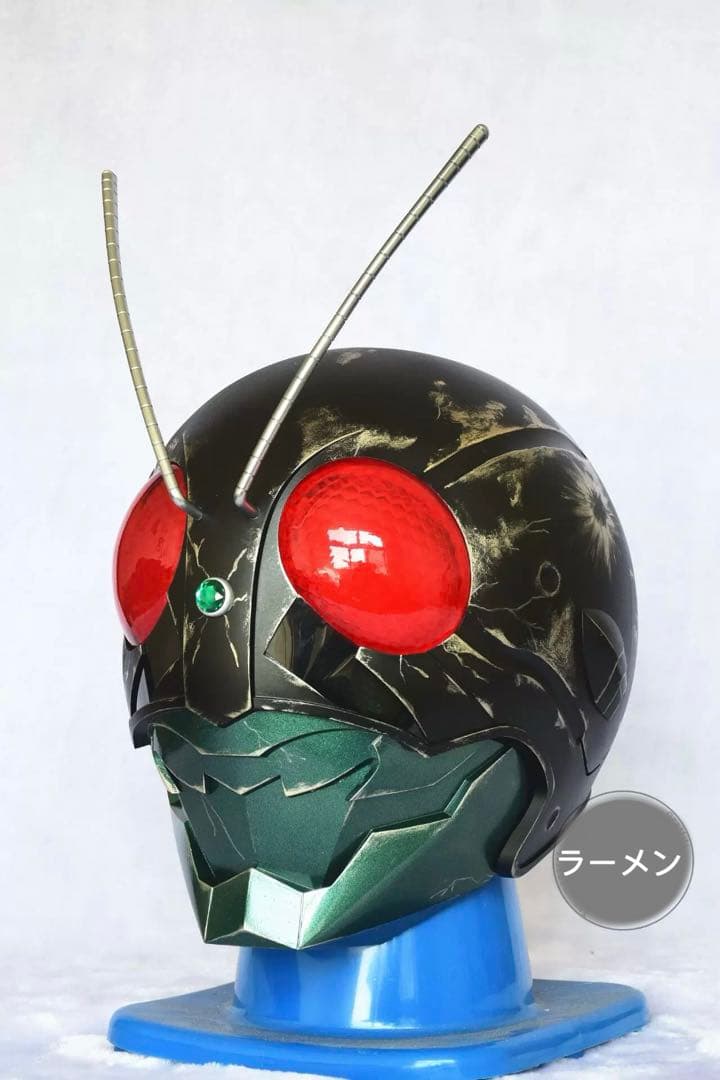 【美品】【未使用】マスク　アトラク　コスプレ　仮面ライダー 1/1プロップ