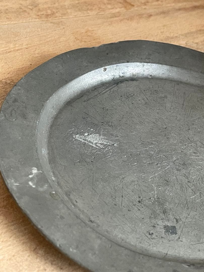 アンティーク　ヴィンテージ　古道具　ピュータープレート　エタン皿　錫