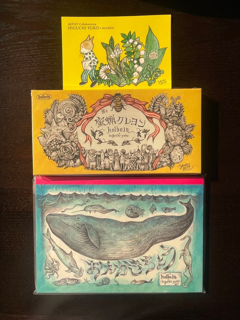 【新品】ヒグチユウコｘホルベイン みつろうクレヨンファミリーバッグセット