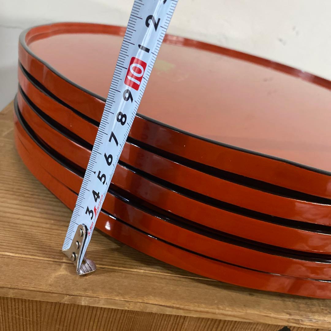 輪島塗　懐石道具　押切　お膳　お盆　5枚