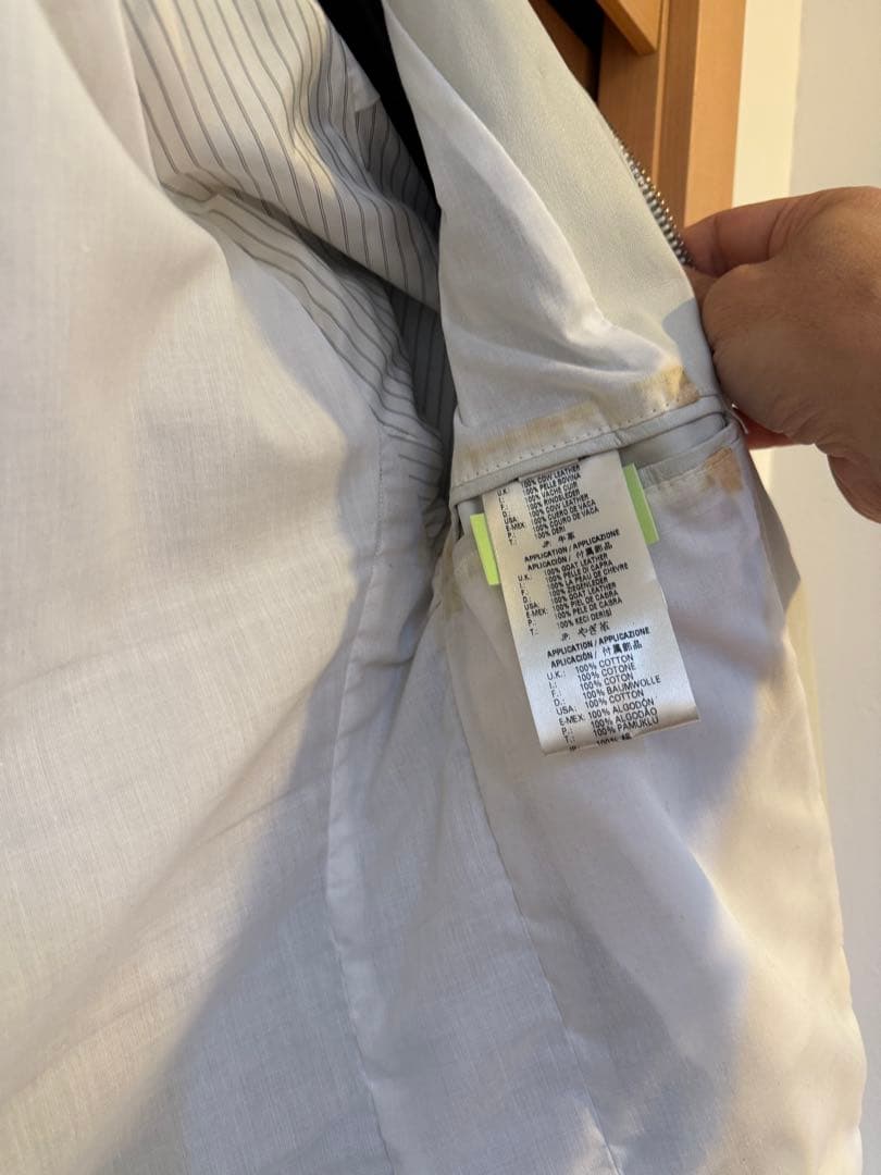 DIESEL BLACK GOLD ホワイトレザージャケット