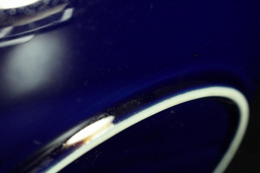 中国美術 瑠璃 金彩 皿(K-LC749)