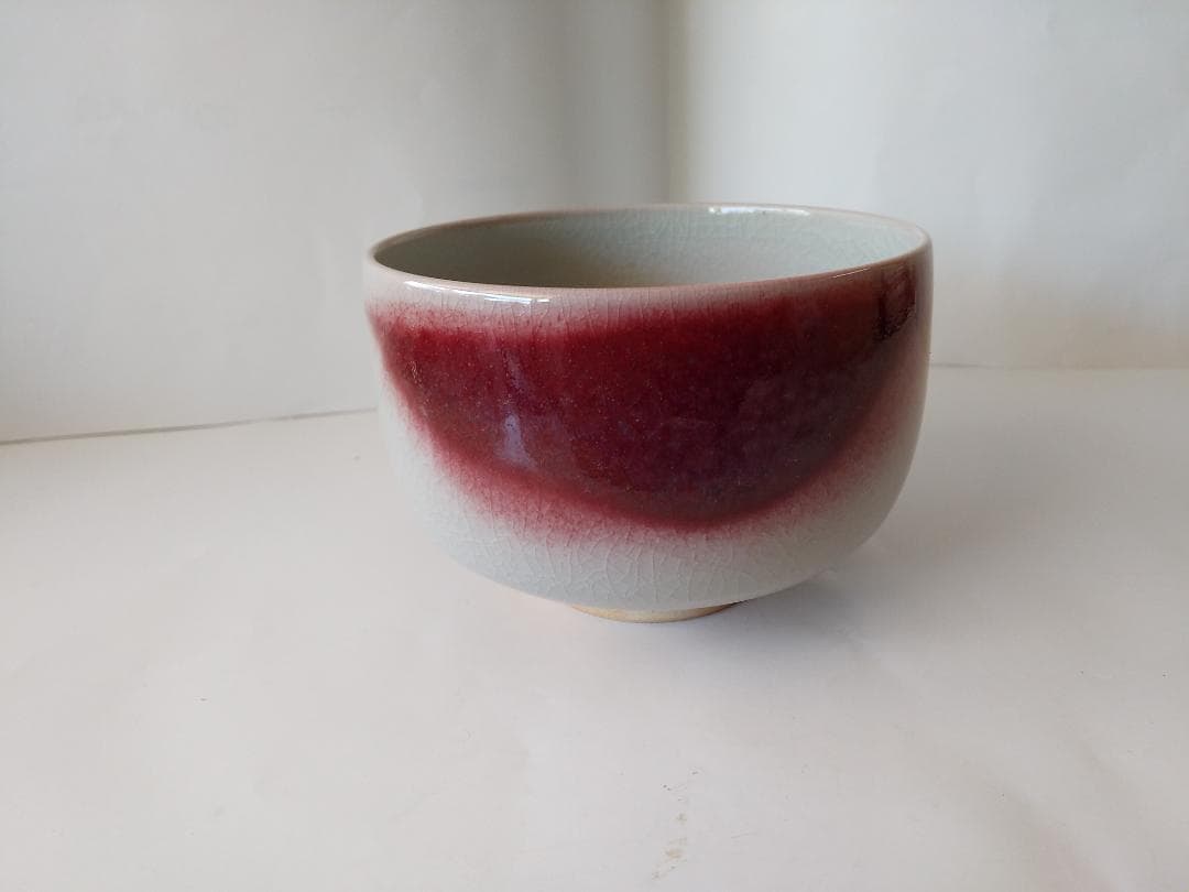 鑑月焼 藤本享秀 作 茶碗 茶道具 抹茶碗 美品 です。