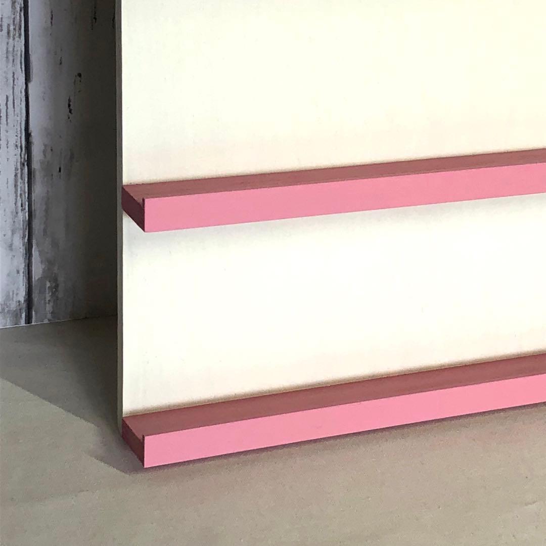 ろここ　お店型什器（ピンク×ホワイト）３点　イベント什器　アクセサリー什器