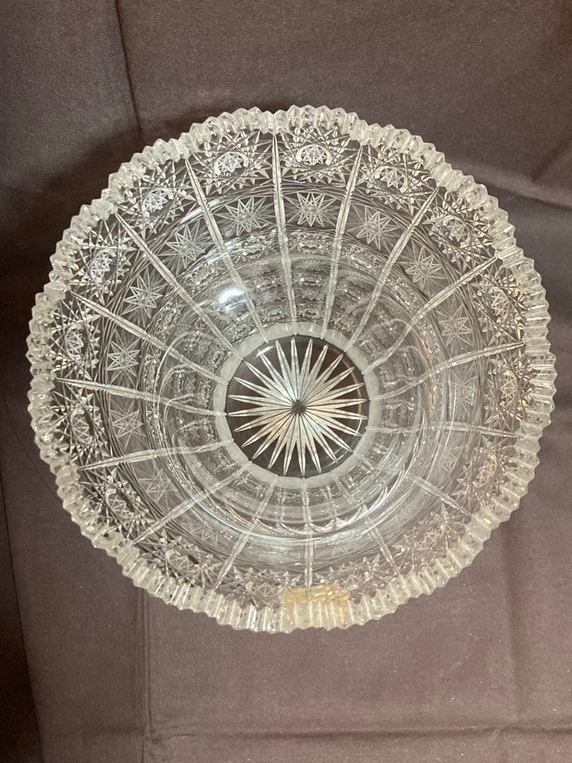 新品　箱付　Bohemia ボヘミアンカットガラス花瓶 貴重　チェコ